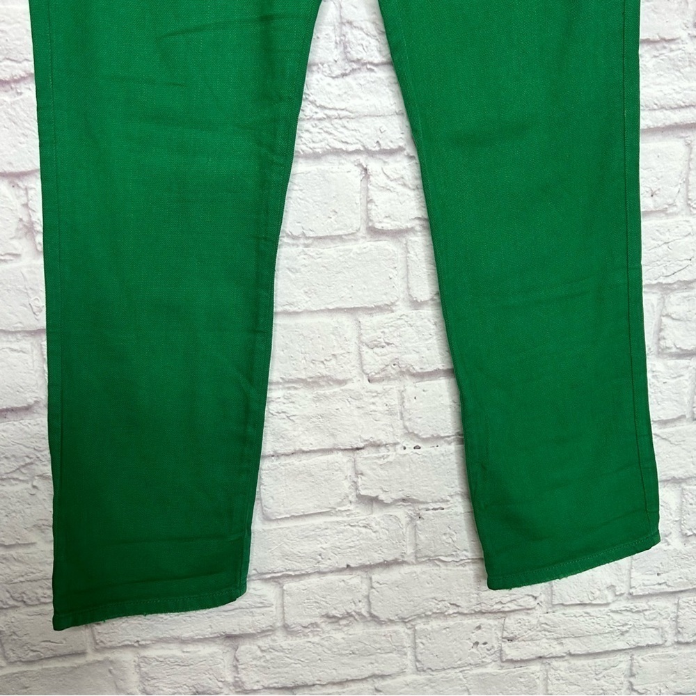 Sandrine Rose x Free People Womens Kelly Sapin Green Jean Straight Fit Size 29 - Picture 7 of 16
